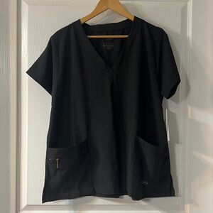 Scrubs shirt and pants, black XL New York Laundry +MEDics NWT